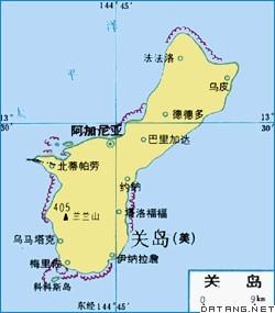 关岛国土面积示意图